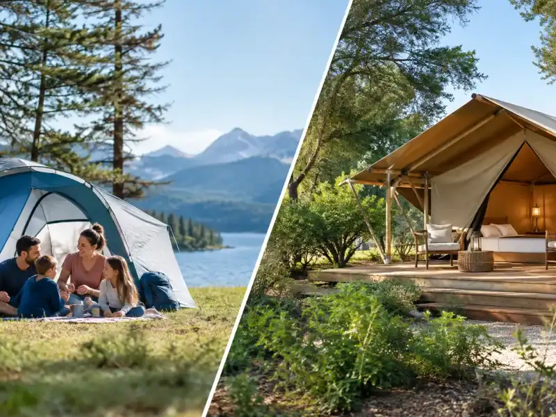 Campeggio o glamping familiare: cosa scegliere?